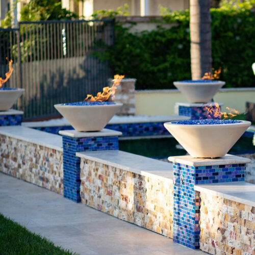 Round Cazo Fire Bowl - GFRC Concrete