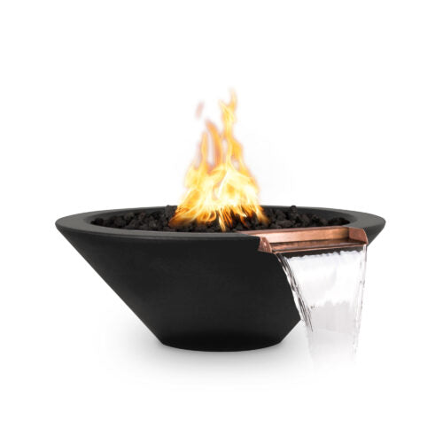 Round Cazo Fire and Water Bowl - GFRC Concrete