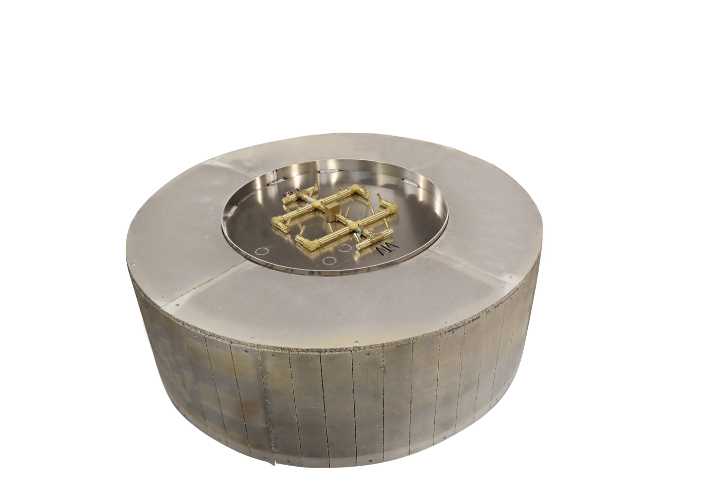 Warming Trends Steel Circle Ready-To-Finish Fire Pit Table -54"
