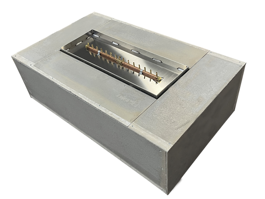 Warming Trends Steel Rectangle Ready-To-Finish Fire Pit Table -48"