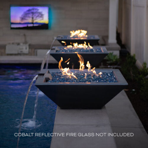 Maya Fire and Water Bowl - GFRC Concrete