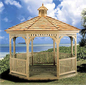 Gazebo Depot Pine Octagon Gazebo Kit -8ft