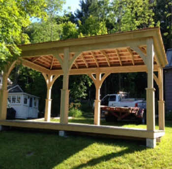 Gazebo Depot Wood Pavilion -10x10ft