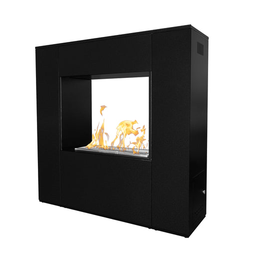Williams See-Through Metal Powder Coat Outdoor Fireplace -72"
