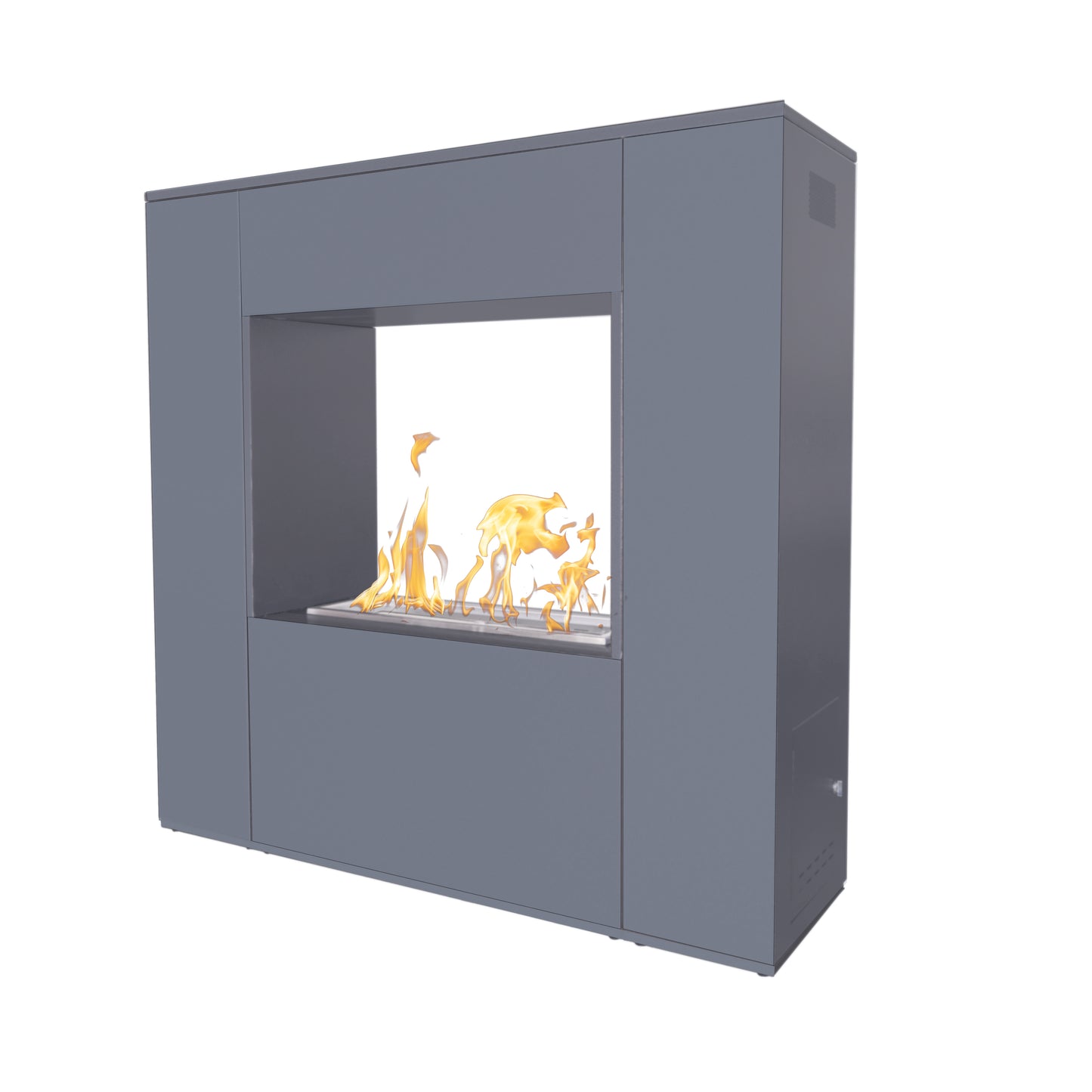 Williams See-Through Metal Powder Coat Outdoor Fireplace -72"