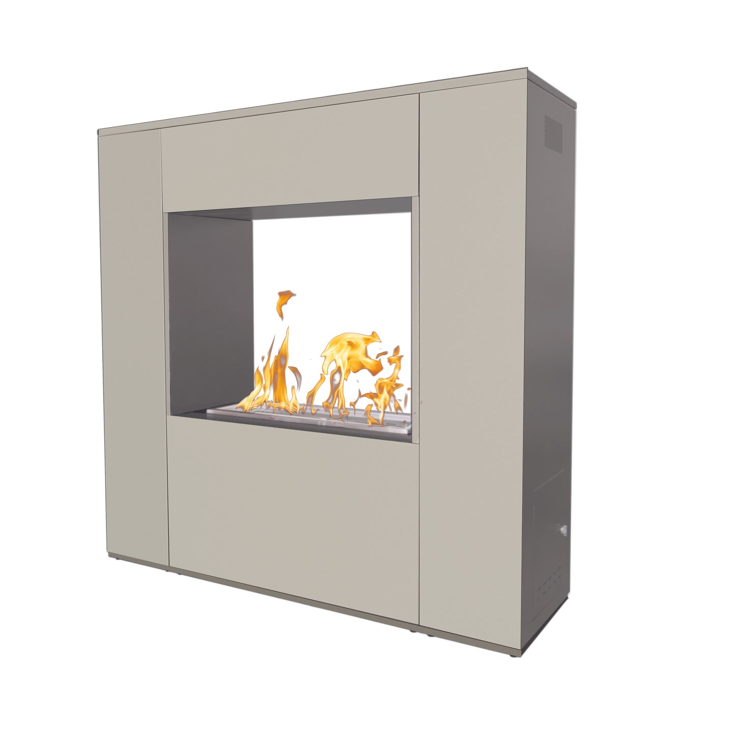 Williams See-Through Metal Powder Coat Outdoor Fireplace -72"