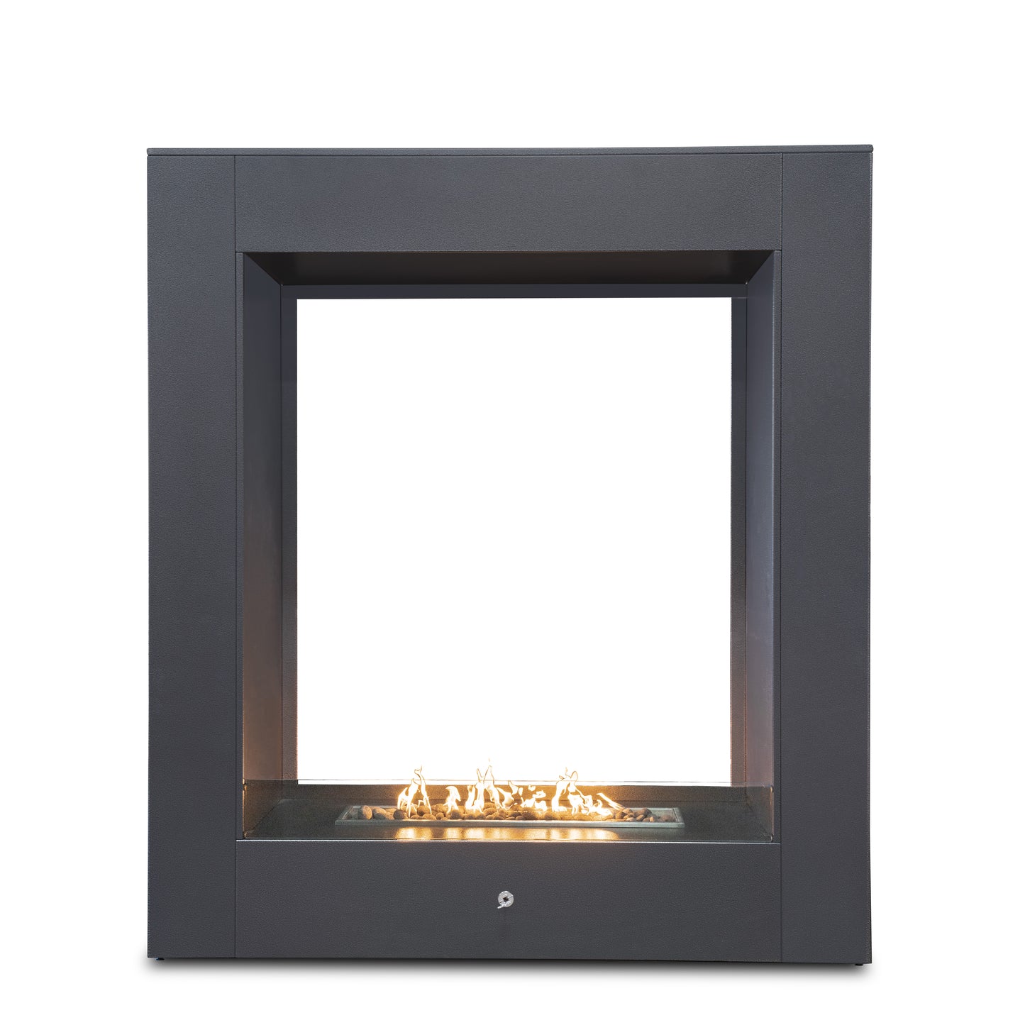 Williams See-Through Metal Powder Coat Outdoor Fireplace -72"