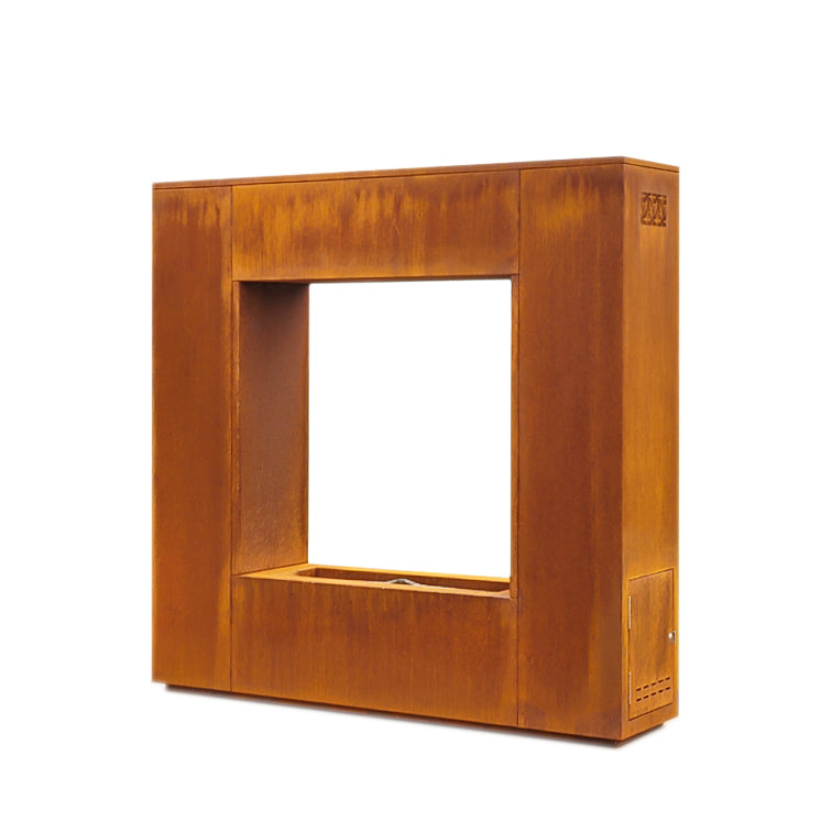 Williams See-Through Corten Steel Outdoor Fireplace -96"